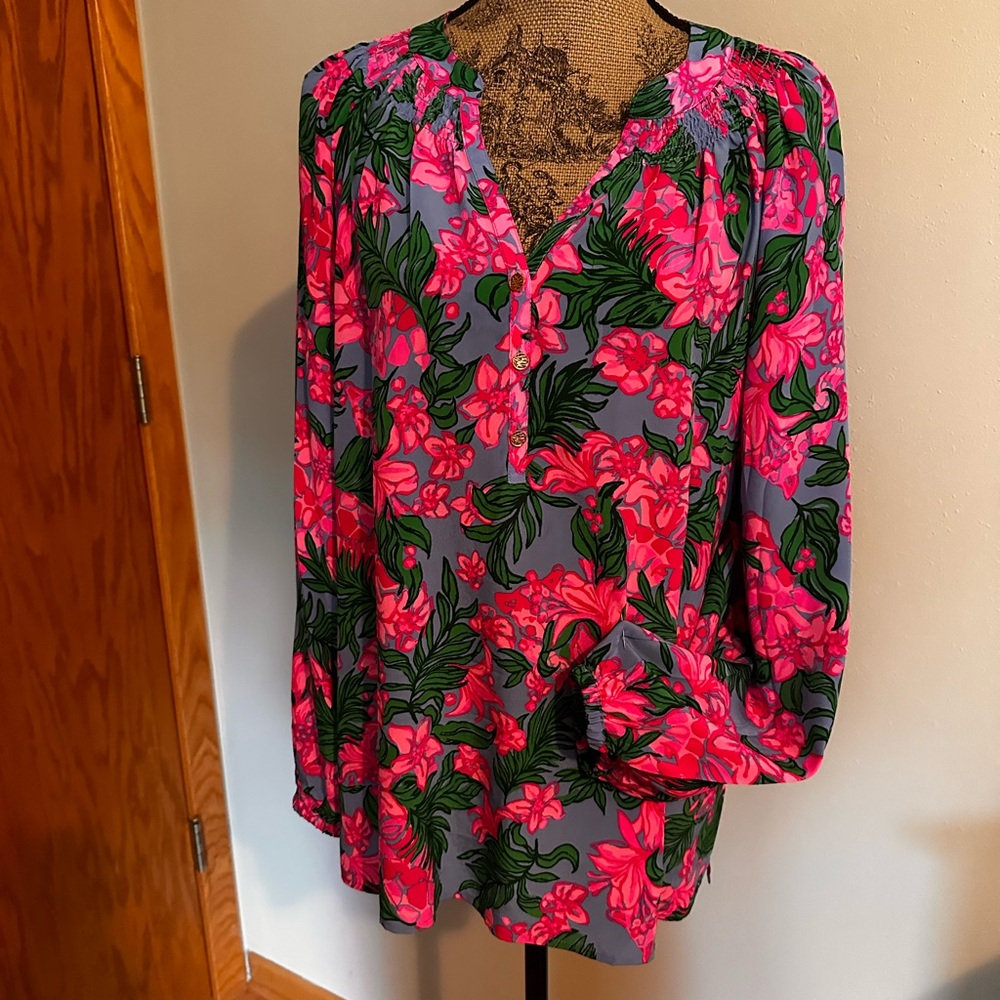 Lilly Pulitzer Silk Elsa top